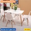 Bộ bàn ăn hiện đại 1m2 MS 2550 2 bo ban an 1m2 2550