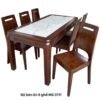Bộ bàn ghế ăn 6 ghế gỗ sồi tự nhiên MS 3111 2 bo ban an 6 ghe 3111 1