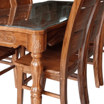 Bộ bàn ghế ăn gỗ hương xám tự nhiên MS 3205