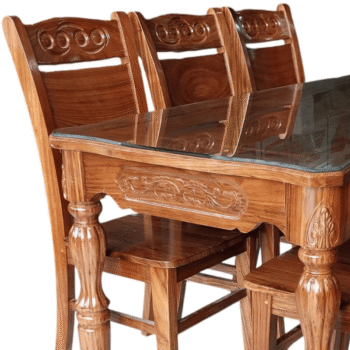 Bộ bàn ghế ăn gỗ hương xám tự nhiên MS 3205