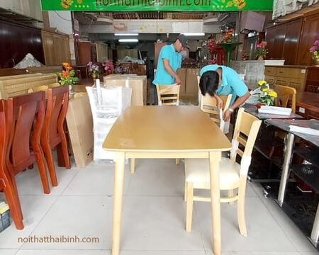 Bộ bàn ghế ăn giá rẻ MS 9853 10 Bộ bàn ghế ăn giá rẻ MS 9853