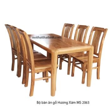 Bộ bàn ăn gỗ Hương Xám MS 2063