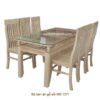 Bộ bàn ăn gỗ sồi 6 ghế MS 1271 Giá bán = 11.500.000 đ giảm còn = 8.500.000 đ 2 bo ban an go soi 6 ghe 1271