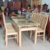 Bộ bàn ăn gỗ 6 ghế MS 3023 3 Bộ bàn ăn gỗ 6 ghế MS 3023