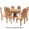 Bộ bàn ăn tròn gỗ gõ đỏ tự nhiên 8 ghế MS 2925 3 Bộ bàn ăn tròn gỗ gõ đỏ tự nhiên 8 ghế MS 2925