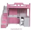 Bộ giường tầng tủ áo bàn học cho bé MS 1562 3 bo giuong tang 1562