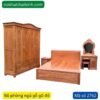 Bộ phòng ngủ gỗ gõ đỏ sang trọng MS 2762