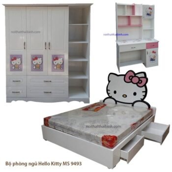 Bộ phòng ngủ Hello Kitty MS 9493 Giá bộ = 16.600.000