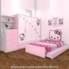 Bộ phòng ngủ màu hồng Hello Kitty MS 3042 2 Bộ phòng ngủ màu hồng Hello Kitty MS 3042