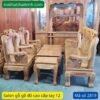 Bộ salon gỗ gõ đỏ tay 12 MS 2819 2 Bộ salon gỗ gõ đỏ tay 12 MS 2819