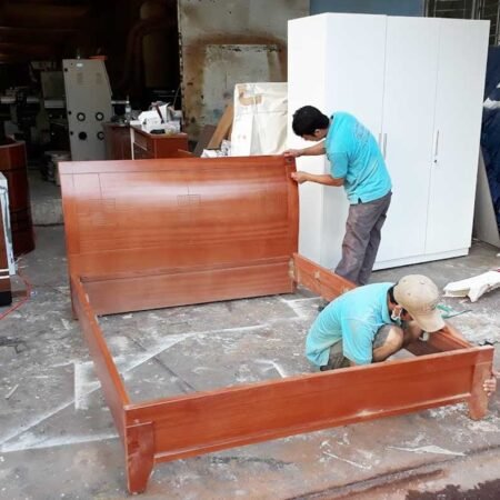 Giường ngủ vân gỗ xoan MS 9267 Giá 1m6 = 4.500.000 7 Giường ngủ vân gỗ xoan MS 9267 Giá 1m6 = 4.500.000