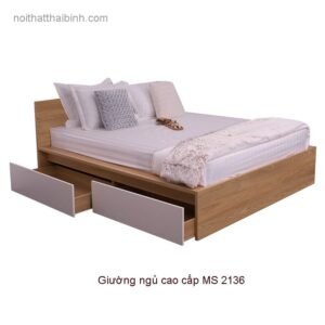 Giường ngủ melamine chống trầy MS 2136