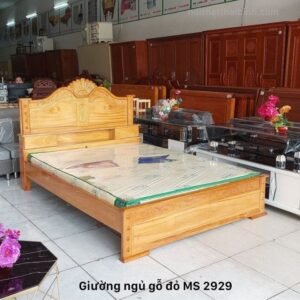 Giường gỗ gõ đỏ cao cấp MS 2929 15 giuong ngu go go do 2929 2 1 1