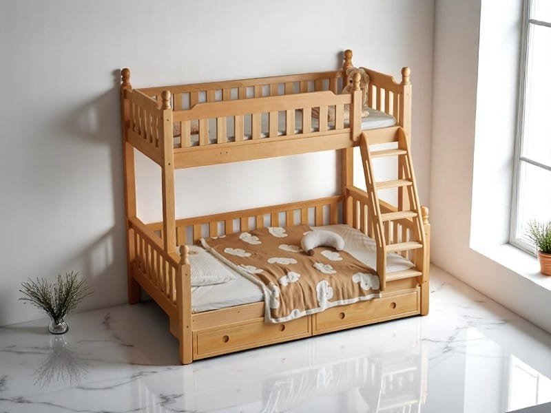 Bước bảo quản giường tầng bằng gỗ luôn bền đẹp