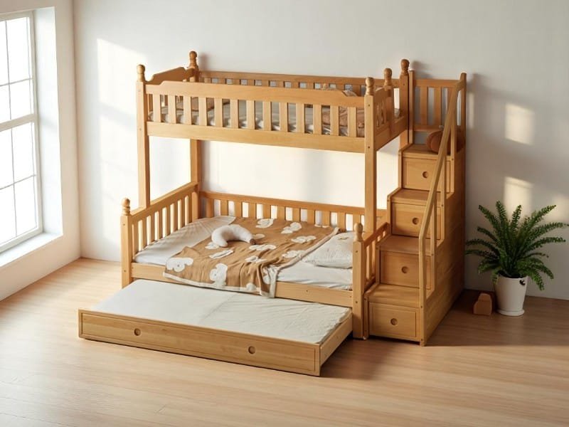 Bước bảo quản giường tầng bằng gỗ luôn bền đẹp