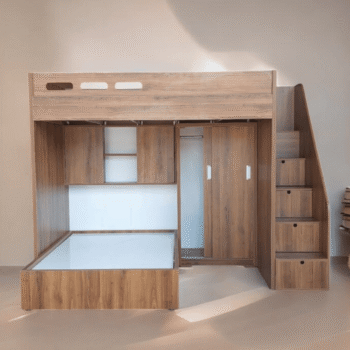 Giường tầng kết hợp tủ quần áo MS 3087