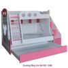 Giường tầng cho bé màu hồng MS 1038 Giá bán = 13.500.000 đ 3 giuong tang cho be 1038