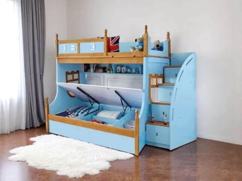 4 thiết kế giường tầng có bàn học tối ưu cho phòng nhỏ 5 Giường tầng có bàn học