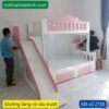 Giường tầng cho bé có cầu trượt MS 2738 11 giuong tang co cau truot 2738