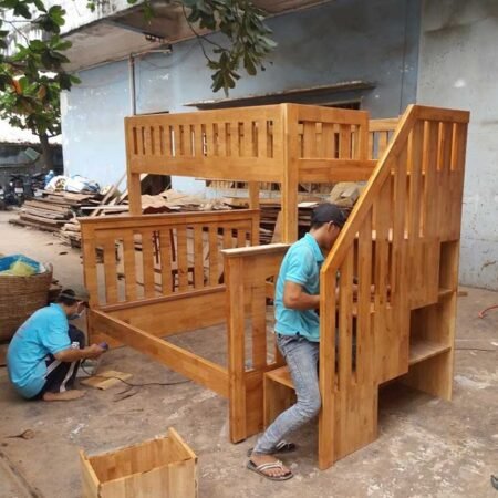 Giường tầng gỗ cao su MS : 9080 - Giá : 17.500.000đ 7 Giường tầng gỗ cao su MS : 9080 - Giá : 17.500.000đ
