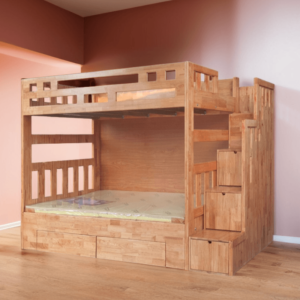 Giường tầng gỗ đẹp MS 2084 13 Giường tầng gỗ đẹp MS 2084