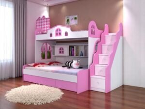 Giường tầng kèm bàn học