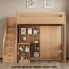 Giường tầng kết hợp tủ áo MS 2881