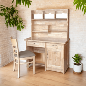 Bàn học cho bé gỗ tự nhiên có kệ MS 2959 | GIAO HỎA TỐC TPHCM