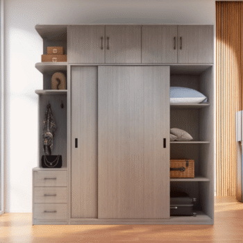 Tủ Quần Áo 2 Tầng Cánh Lùa MS 3185