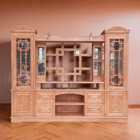 Kệ tivi gỗ kết hợp tủ trang trí MS 2747 11 Kệ tivi gỗ kết hợp tủ trang trí MS 2747