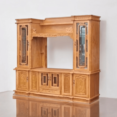 Kệ tivi gỗ gõ đỏ kết hợp tủ rượu MS 2737 10 Kệ tivi gỗ gõ đỏ kết hợp tủ rượu MS 2737