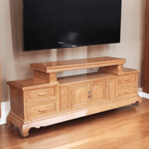 Kệ tivi gỗ gõ đỏ MS 3059 12 Kệ tivi gỗ gõ đỏ MS 3059