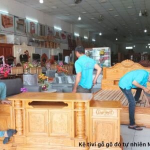 Kệ tivi gỗ gõ đỏ cao cấp MS 2928 8 Kệ tivi gỗ gõ đỏ cao cấp MS 2928