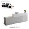 Quầy lễ tân đẹp cao cấp MS 2131 2 quay 2131