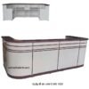 Quầy lễ tân chữ C dài 3 mét MS 1032 Giá bán= 13.500.000 đ