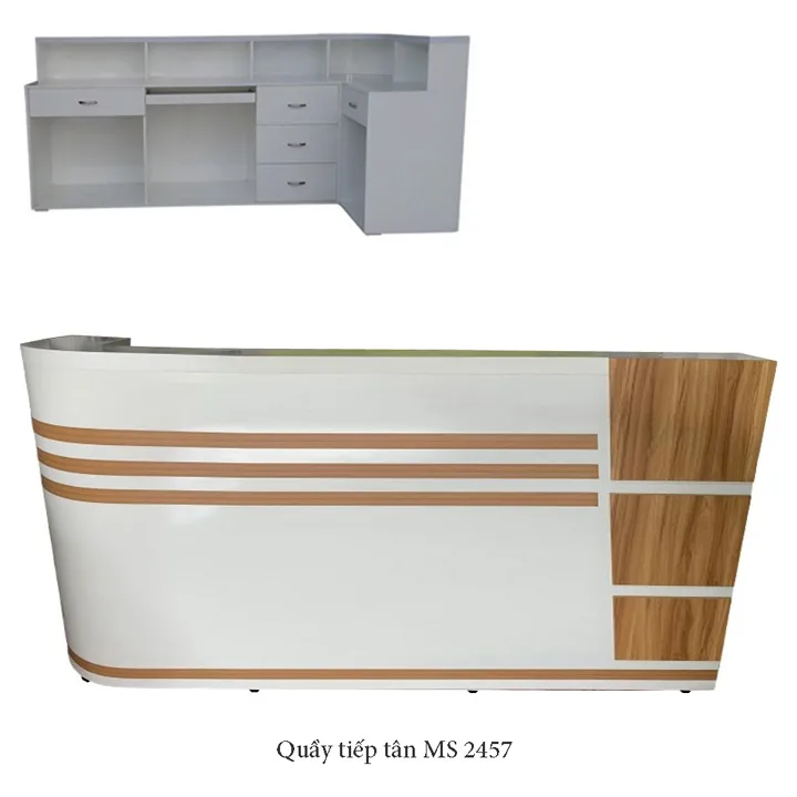 Quầy Tiếp Tân MS 2457 - Sang Trọng và Hiện Đại 1 Quầy Tiếp Tân MS 2457 - Sang Trọng và Hiện Đại