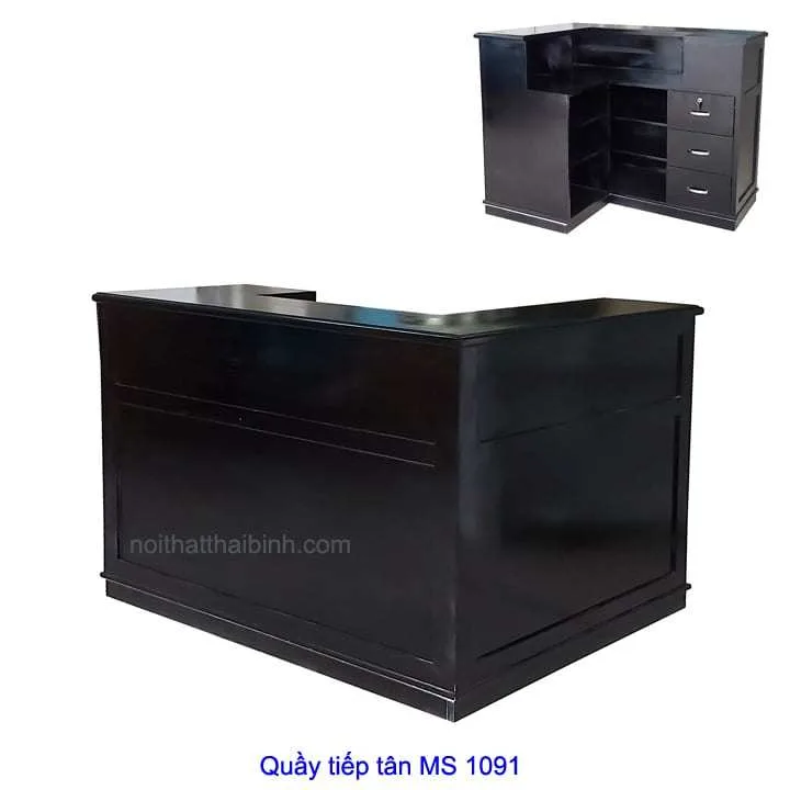 Quầy lễ tân góc MS 1091 Giá bán = 9.000.000 đ 1 Quầy lễ tân góc MS 1091 Giá bán = 9.000.000 đ