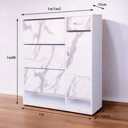 Mẫu tủ giày dép hiện đại MS 3215