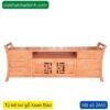 Tủ kệ tivi gỗ Xoan Đào 2m MS 2665 2 tu ke tivi go xoan dao 2665