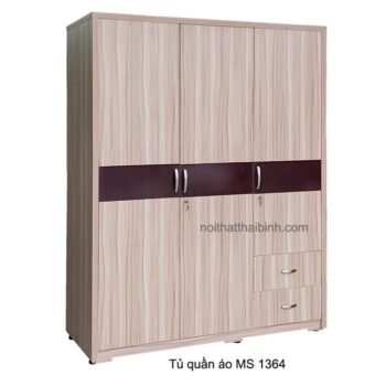 Tủ đựng quần áo gia đình đẹp MS 1364 Giá bán= 7.500.000đ giảm còn= 6.500.000đ