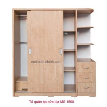 Tủ quần áo cánh trượt MS 1500 Giá bán= 9,000,000đ giảm còn= 8,000,000đ