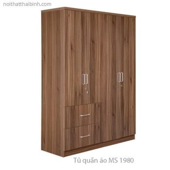 Tủ quần áo 3 cánh hiện đại MS 1980