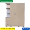 Tủ quần áo 3 cánh có kệ MS 2612 2 tu quan ao 2612