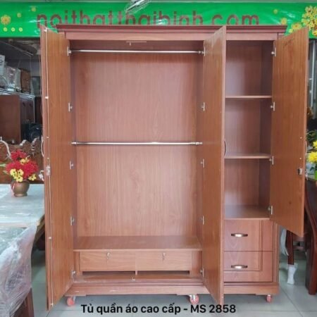 Tủ quần áo 1m6 MS 2858 9 Tủ quần áo 1m6 MS 2858