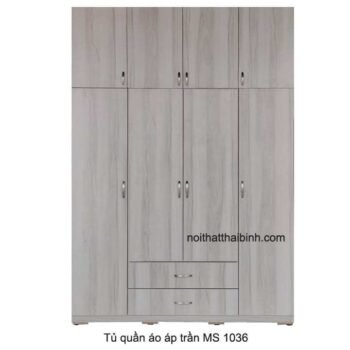 Tủ quần áo áp trần cao cấp MS 1036 Giá bán = 12.500.000 đ