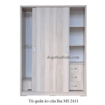 Tủ quần áo cửa lùa đẹp MS 2411