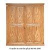 Tủ quần áo cửa lùa gỗ gõ đỏ MS 2947 2 tu quan ao cua lua go go do 2947 1