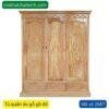 Tủ quần áo gỗ gõ đỏ MS 2687 13 tu quan ao go go do 2687