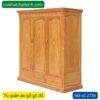 Tủ quần áo gỗ gõ đỏ 1m8 MS 2736 3 tu quan ao go go do 2736