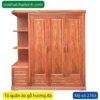 Tủ quần áo gỗ hương đá MS 2763 2 tu quan ao go huong da 2763